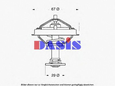 AKS DASIS 751881n -  Термостат, охлаждающая жидкость